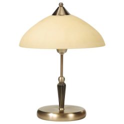Regina asztali E14 40W bronz-krém búra