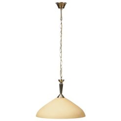 Regina függőlámpa E27 60W bronz-krém búra
