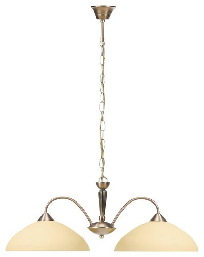 Regina 2 ágú függ E27 2x60W bronz-krém b