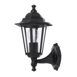 Velence kült fali felE27 60W fekete IP43