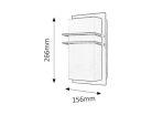 Seattle kültéri fali E27 11W, inox IP44