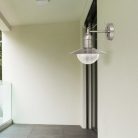 Oslo kültéri fali E27 60W, inox IP44