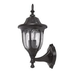 Milano kült fali fel E27 60W fekete IP43