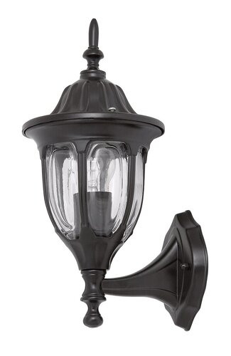 Milano kült fali fel E27 60W fekete IP43