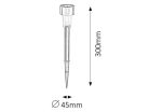 Solar 1 kült lámpa LED 0,1W inox IP44