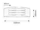Roma kült E27 14W inox entak IP44