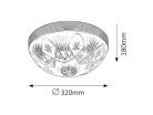 Annabella mennyezeti E27 2x60W bronz