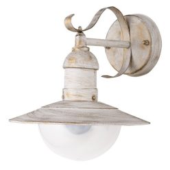 Oslo kült fali E27 60W antik fehér IP44