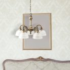 Flossi 5ágú csillár E27 5x40W bronz