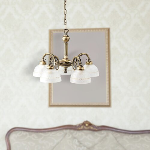 Flossi 5ágú csillár E27 5x40W bronz