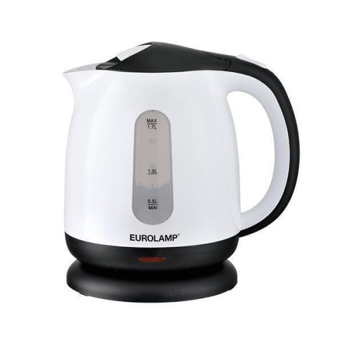 Eurolamp ELEKTROMOS VÍZFORRALÓ FEHÉR-FEKETE 1,7L 1850-2200W 220-240V