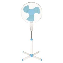 Eurolamp állóventilátor 60W, 41 cm átmérő, kék-fehér