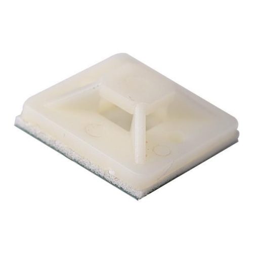 Kábelkötegelő talp fehér 20X20