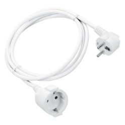   Földelt hálózati hosszabbító fehér 3Χ1.5mm7m 16A 220-240V