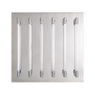 VELARDE mennyezeti lámpa acél króm / üveg átlátszó