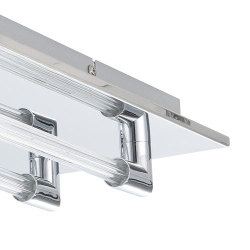 VELARDE mennyezeti lámpa acél króm / üveg átlátszó