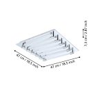 VELARDE mennyezeti lámpa acél króm / üveg átlátszó