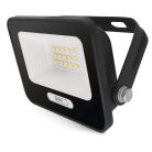 LED reflektor GLARO 10W, fekete, IP65, 1000 lm, természetes fehér