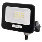 LED reflektor GLARO 10W, fekete, IP65, 1000 lm, természetes fehér