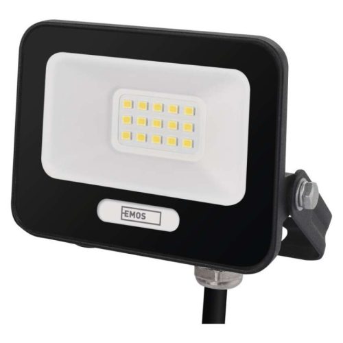 LED reflektor GLARO 10W, fekete, IP65, 1000 lm, természetes fehér