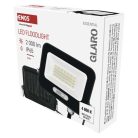 LED reflektor GLARO 20W, fekete, IP65, 2000 lm, természetes fehér