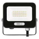 LED reflektor GLARO 20W, fekete, IP65, 2000 lm, természetes fehér