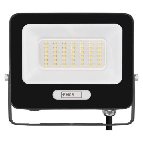 LED reflektor GLARO 30W, fekete, IP65, 3000 lm, természetes fehér
