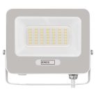 LED reflektor GLARO 30W, fehér, IP65, 3000 lm, természetes fehér