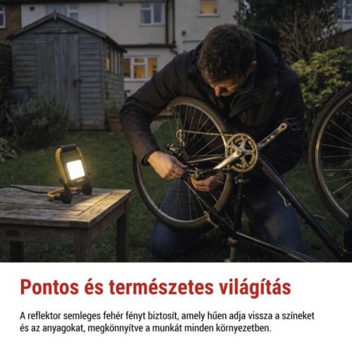 GLARO 30 W-os LED-reflektor, sárga-fekete, IP65, 3000 lm, semleges fehér
