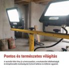 EMOS GLARO LED reflektor 2×30W + háromlábú állvány