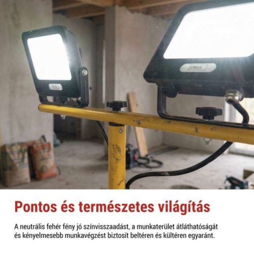 EMOS GLARO LED reflektor 2×30W + háromlábú állvány