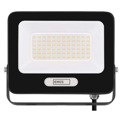 LED reflektor GLARO 50W, fekete, IP65, 5000 lm, természetes fehér
