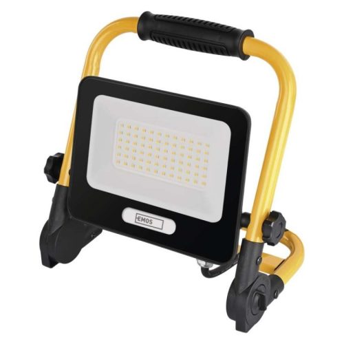 GLARO 50 W-os LED-reflektor, sárga-fekete, IP65, 5000 lm, semleges fehér