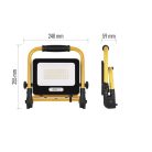 GLARO 50 W-os LED-reflektor, sárga-fekete, IP65, 5000 lm, semleges fehér