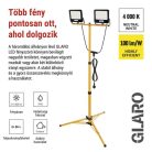 EMOS GLARO LED reflektor 2×50W + háromlábú állvány
