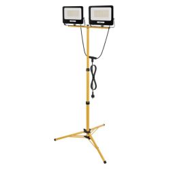 EMOS GLARO LED reflektor 2×100W + háromlábú állvány