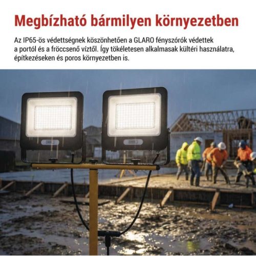EMOS GLARO LED reflektor 2×100W + háromlábú állvány