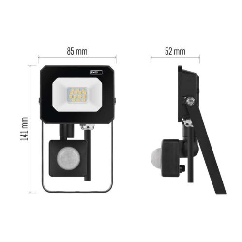 LED reflektor SIMPO PIR 10 W természetes fehér