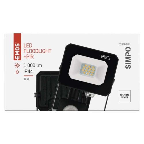 LED reflektor SIMPO PIR 10 W természetes fehér