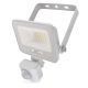 LED reflektor GLARO PIR 10 W, fehér, IP54, 1000 lm, természetes fehér