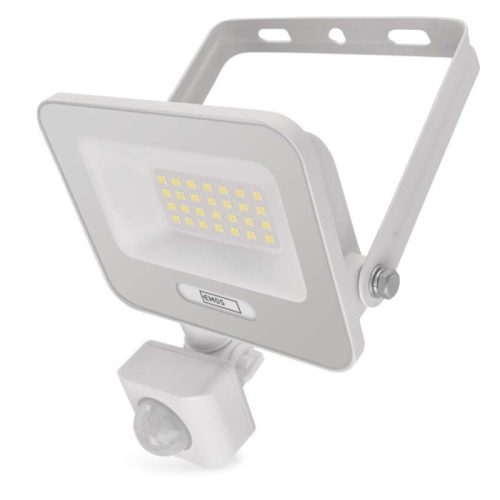 LED reflektor GLARO PIR 20 W, fehér, IP54, 2000 lm, természetes fehér