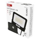 LED reflektor GLARO PIR 50 W, fekete, IP54, 5000 lm, természetes fehér