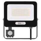 LED reflektor GLARO PIR 50 W, fekete, IP54, 5000 lm, természetes fehér