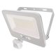 LED reflektor GLARO PIR 50 W, fehér, IP54, 5000 lm, természetes fehér