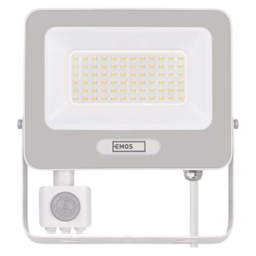 LED reflektor GLARO PIR 50 W, fehér, IP54, 5000 lm, természetes fehér