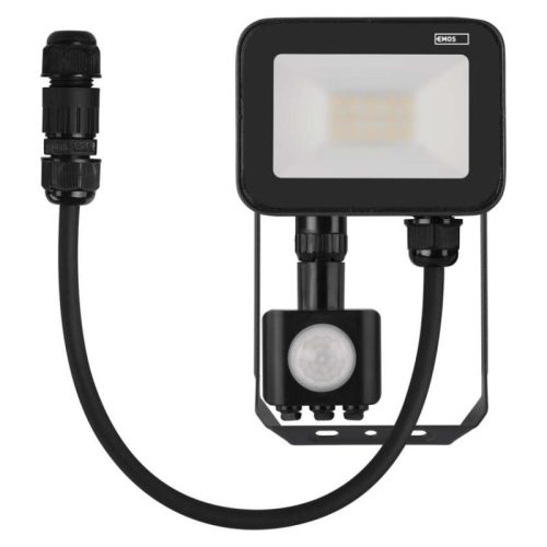 EMOS LED reflektor INOVO 10W 1100lm mozgásérzékelőve IP65 term. fehér