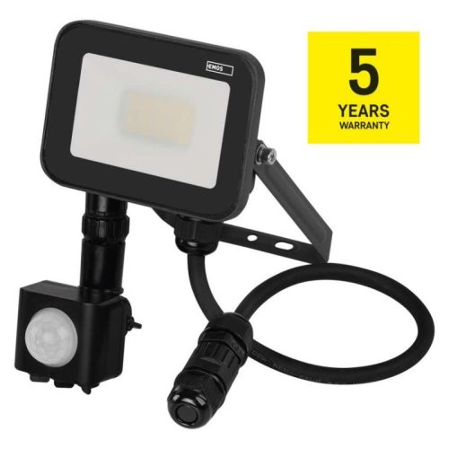 EMOS LED reflektor INOVO 10W 1100lm mozgásérzékelőve IP65 term. fehér