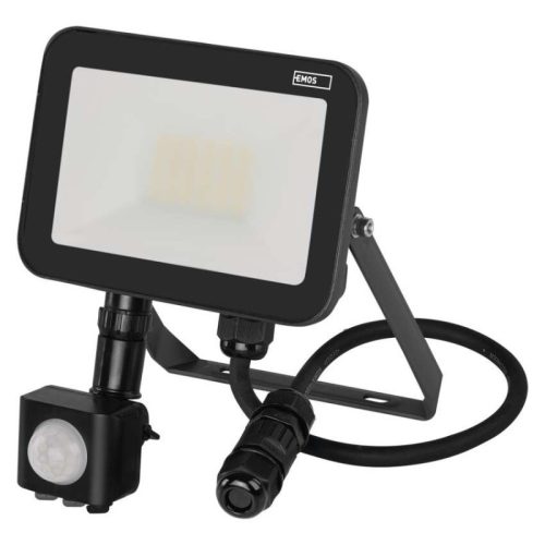 EMOS LED reflektor INOVO 20W 2200lm mozgásérzékelőve IP65 term. fehér