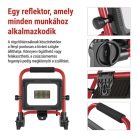 LED reflektor ELION 30W, red-fekete, IP65, 4800 lm, természetes fehér