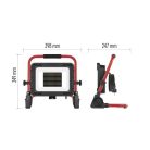 LED reflektor ELION 100W, red-fekete, IP65, 16 000 lm, természetes fehér